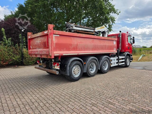 クレーン付きティッパー Scania G 400 B 8X4*4 TRIPLE!! KRAAN/KIPPER!!  NL TRUCK!