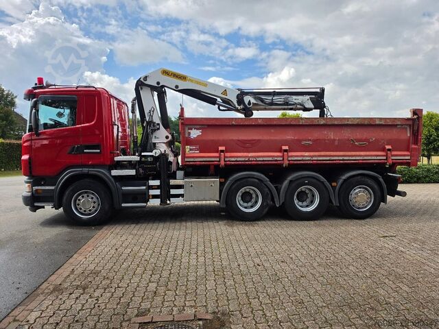 クレーン付きティッパー Scania G 400 B 8X4*4 TRIPLE!! KRAAN/KIPPER!!  NL TRUCK!