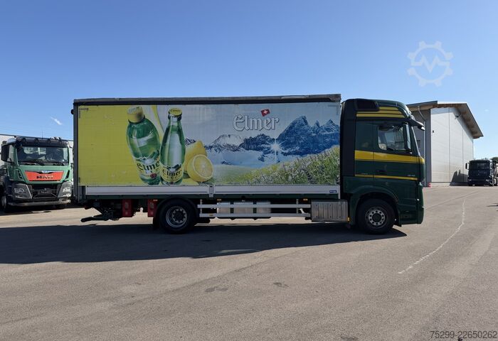 Truk bak datar dengan terpal Mercedes-Benz Actros 1845 4x2 Plane/HB / Swiss-Vehicle