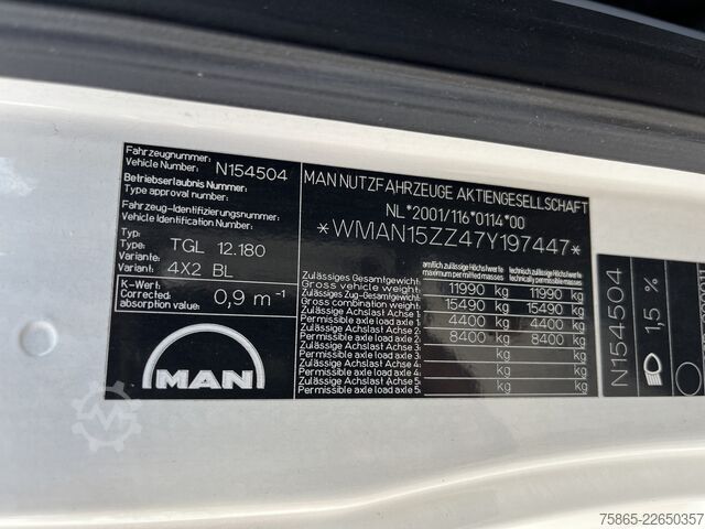 Box body Man TGL 12.180 / 781 dkm / Oil Leak / Gearbox Probl...