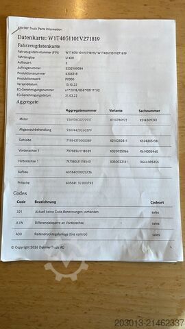 Wywrotka UNIMOG U435 Kipper mit Reifendruckregelanlage