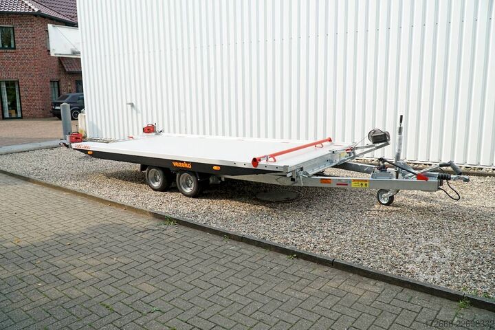 Autotransporter Vezeko IMOLA 27.43 RACE MASTER | HANDSEILWINDE 502X209CM 2700KG AUTOTRAILER