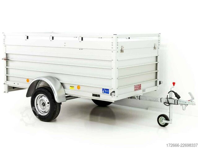 Remolque de plataforma con cubierta Koch-Anhänger U4 250X125X80CM 750KG | 2XBWE | DECKELANHÄNGER
