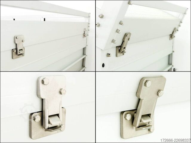 Remolque de plataforma con cubierta Koch-Anhänger U4 250X125X80CM 750KG | 2XBWE | DECKELANHÄNGER