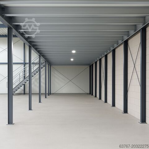 Skladiščna ploščad | Jeklena ploščad | Medetaža 320 m², Traglast: 350 kg/m² | 4,0 x 5,0 m | Lichte Höhe: 3,0m