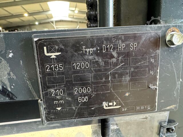 S+UVV 03/27 Elevador inicial eléctrico 5.199 h Linde D 12HPSP