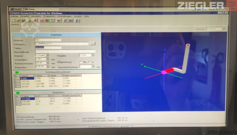 Boru bükme makinesi RASI S80.6L