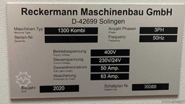 Universal Milling Machine RECKERMANN 1300 Kombi