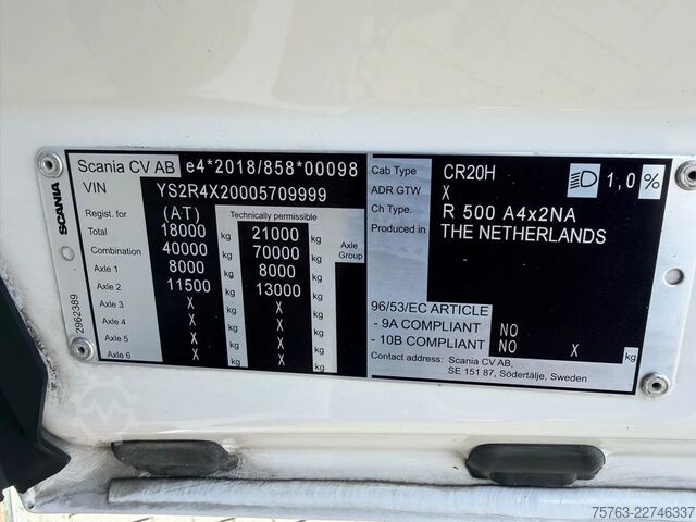 Standartinis-SZM Scania R500 NGS Highline 4x2 - PTO/Hydraulic - Retarde...