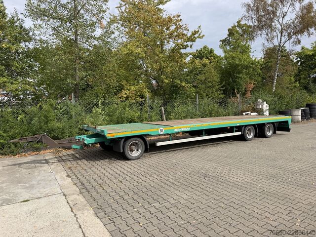 Prikolica z nizko platformo Müller-Mitteltal TP 24,0  3 Achs Jumbo Prischen 9,40 m, Wenig Benutzt