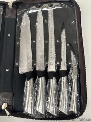  Unbekannt Messerset In Lederetui