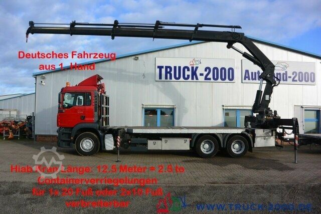 MAN TGA 26.410 6x4 Hiab 400E 4 12.5m=2.5t Container