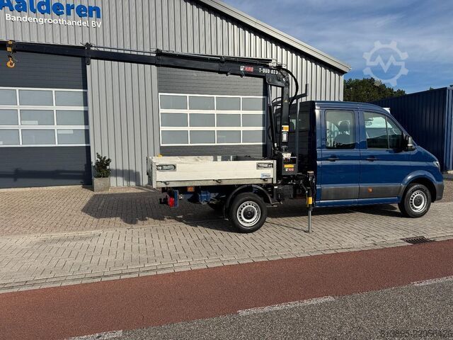 Flatbed with crane VW Crafter, Doka, Crane HIAB T023- 3, Only 36.000 Km