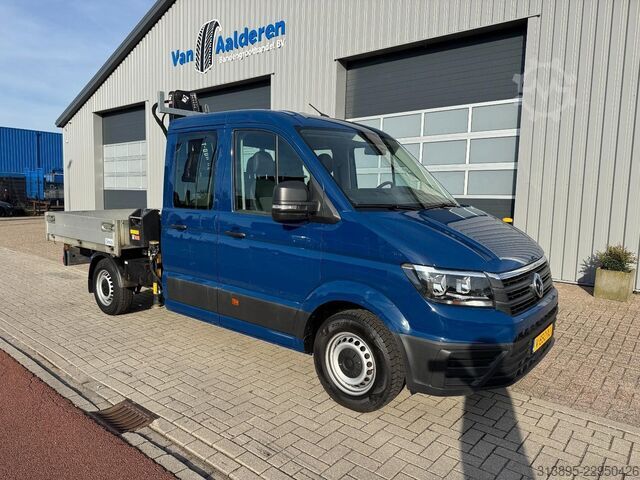 Flatbed with crane VW Crafter, Doka, Crane HIAB T023- 3, Only 36.000 Km