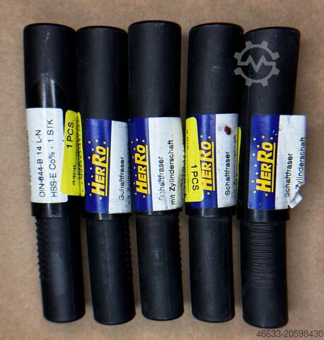 25 kom. HSS osovinskih glodala, novo, Ø 12, 16  