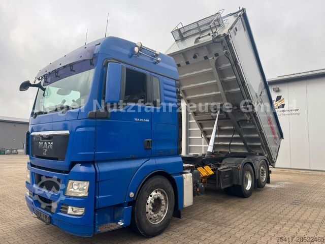 Kipper LKW MAN TGX 26.540 6x2 LL*Lift*Lenk*TÜV*SP*Retarder*Klim
