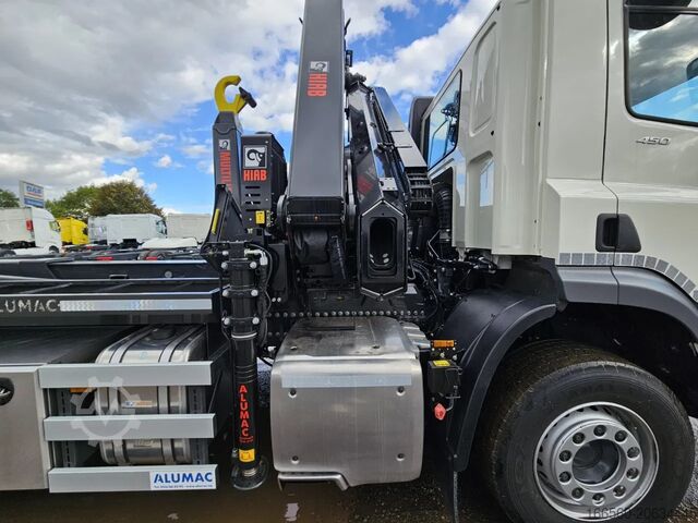 Container transport (hook-lift system) DAF CF 450 FAW 8x4 + Container hook MULTILIFT 22T ...