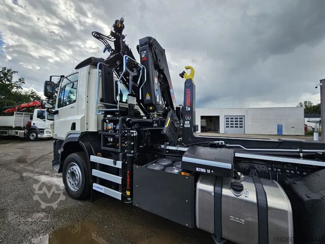 Container transport (hook-lift system) DAF CF 450 FAW 8x4  + Container hook MULTILIFT 22T ...