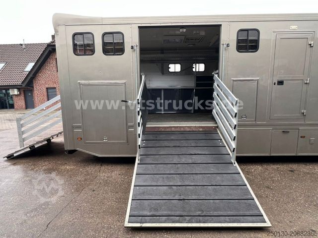 Sığır taşıma kamyonu MAN TGL 12.220 4x2 4.Pferdetransporter m. Wohnabteil