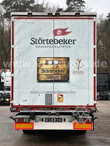 Auflieger mit Pritsche & Plane KRONE SD Pritsche+Plane, Edscha-Verdeck, Lenkachse