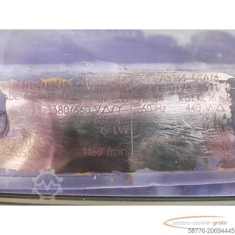 Κινητήρας Siemens Siemens 1LA5166-4AA76 Asynchronmotor SN E0T985511