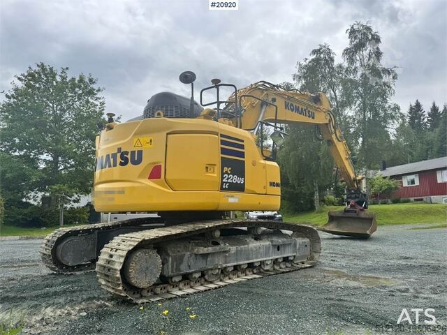 Gravemaskine med larvebånd Komatsu PC228USLC-11 Crawler excavator w/ GPS, Rototilt an