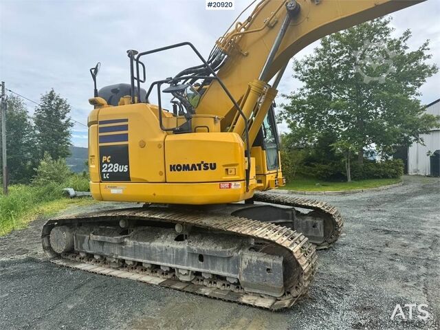 Gravemaskine med larvebånd Komatsu PC228USLC-11 Crawler excavator w/ GPS, Rototilt an
