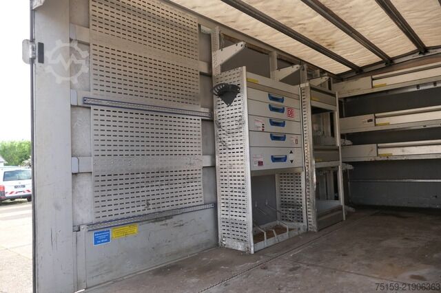 Transportador con plataforma y toldo iveco Daily 70C18H D70C DoKa LBW AHK Klima Tempomat Regaleinbauten COC Standheizung