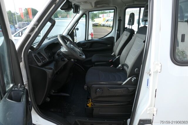 Transportador con plataforma y toldo iveco Daily 70C18H D70C DoKa LBW AHK Klima Tempomat Regaleinbauten COC Standheizung