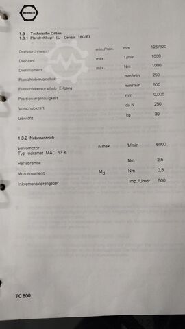 Fraiseuse, centre d'usinage Fritz Werner TC800