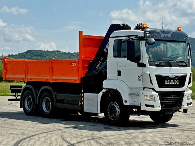 Vörubíll með tippgrind MAN TGS 33.440 * HIAB X-HIDUO 188 E-5 + FUNK * 6x4
