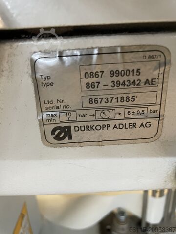 Sewing machine Dürkopp Adler 867-394342 AE