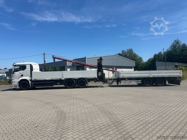 Platvormveok MAN TGX 26.470 6x2  Palfinger PK 18500 Funk + Hänger