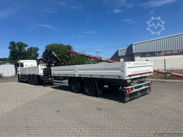 Platvormveok MAN TGX 26.470 6x2  Palfinger PK 18500 Funk + Hänger