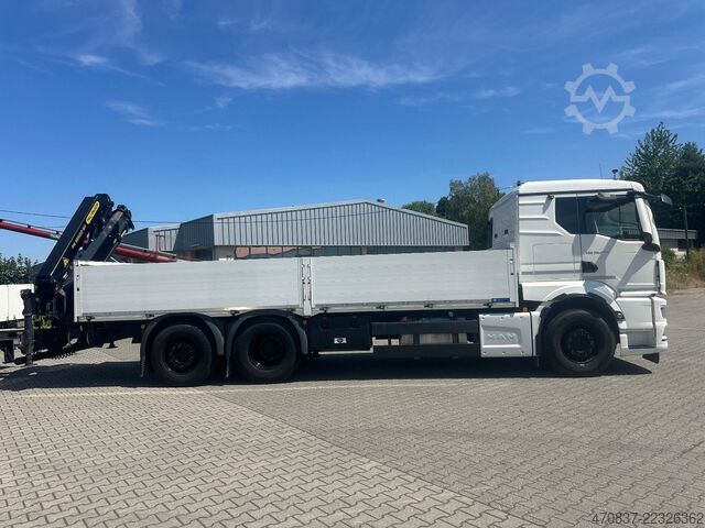 Platvormveok MAN TGX 26.470 6x2  Palfinger PK 18500 Funk + Hänger