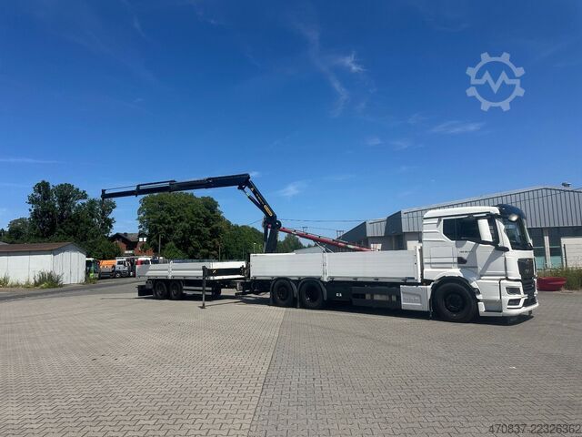 Platvormveok MAN TGX 26.470 6x2  Palfinger PK 18500 Funk + Hänger