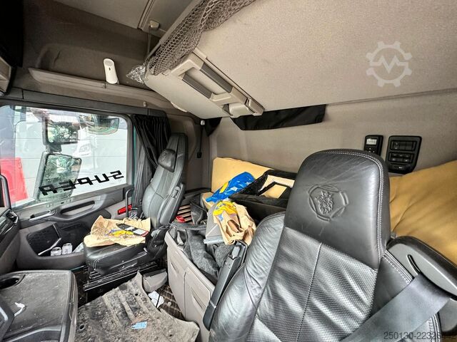 मवेशी ट्रक SCANIA S500 4x2 LL 3.Stock Finkl Viehwagen *unfall*