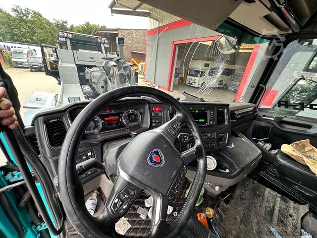 मवेशी ट्रक SCANIA S500 4x2 LL 3.Stock Finkl Viehwagen *unfall*