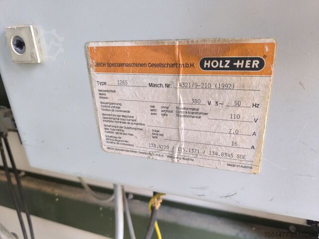 Vertikalna panelna testera Holzher Supercut 1265