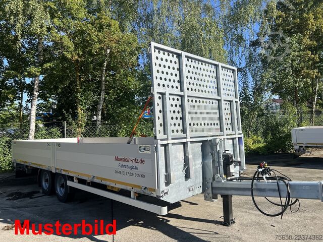 Remorque ouverte Möslein THT 14,4 G 7,20 L  14,4 t Tandem- Pritschenanhänger- Tieflader
