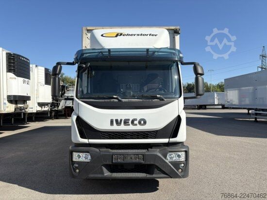 Flatbed truck with tarp IVECO EUROCARGO 140E PLANE, LBW BÄR, EURO 6, KLIMA