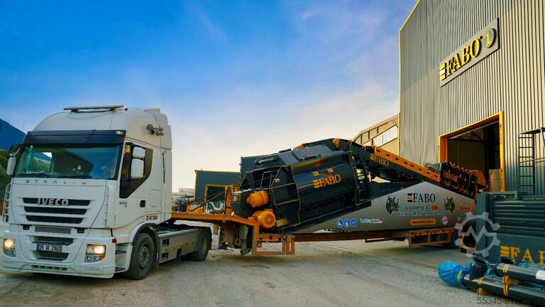 محطة خلط الخرسانة / مصنع الخرسانة FABO Concrete Batching Plant 180 m3 Compact Concrete Batching Plant