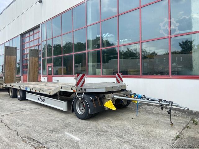 Reboque com plataforma rebaixada Fliegl DTS 300  3 Achs Tiefladeranhänger