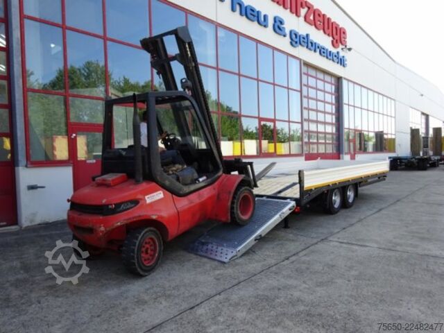 Low loader trailer Möslein TTT 11 5,2 BR Weiß  Neuer Tandemtieflader mit Breiten Rampen
