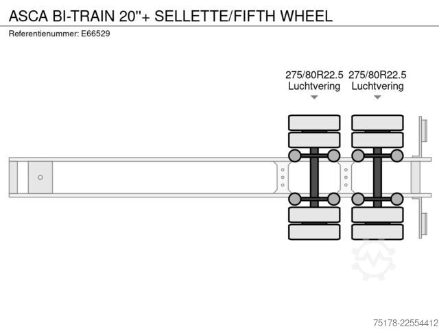 BDF kerfi ASCA BI-TRAIN 20''+ SELLETTE/FIFTH WHEEL