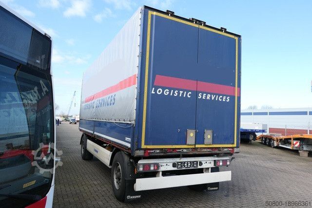 Åben trailer med presenning KRONE AZ, Bordwände, BPW, 7.300mm lang, Luftfederung