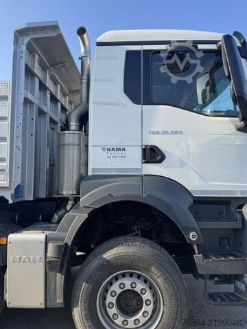 Camion basculante trilateral MAN TGS 35.520 3-SEITENKIPPER, 8X4,  MEILLER-GESTEINSKIPPER, RETARDER