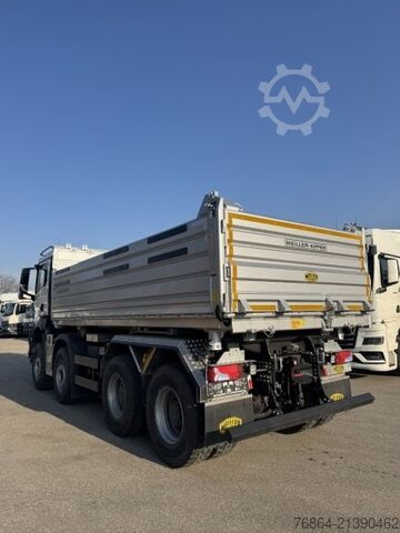 Camion basculante trilateral MAN TGS 35.520 3-SEITENKIPPER, 8X4,  MEILLER-GESTEINSKIPPER, RETARDER