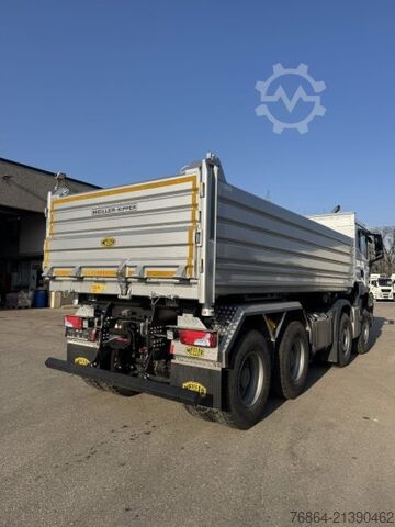 Camion basculante trilateral MAN TGS 35.520 3-SEITENKIPPER, 8X4,  MEILLER-GESTEINSKIPPER, RETARDER