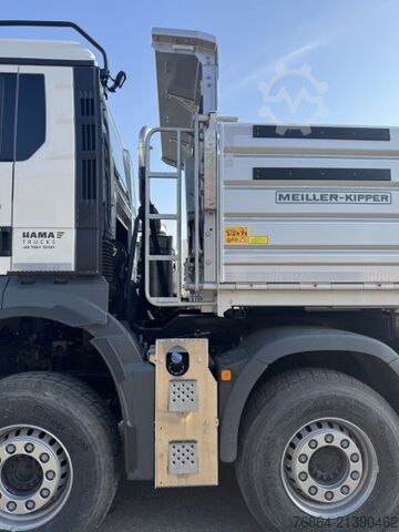 Camion basculante trilateral MAN TGS 35.520 3-SEITENKIPPER, 8X4,  MEILLER-GESTEINSKIPPER, RETARDER